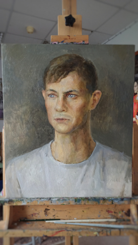 «Дима» холст, масло, 53х47 см, 2025