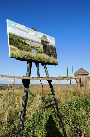«Тихая быль», холст, масло, 35х60 см, 2026, Горюнова Ольга