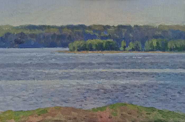 «Река Шильна» холст, масло, 21х30 см, 2025