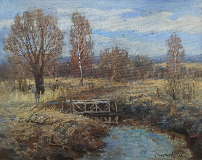 «В апреле» холст, масло, 40х50 см, 2025